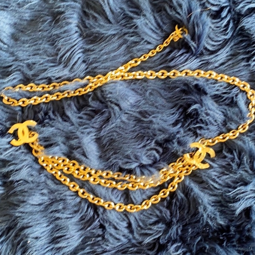 Chanel CC gold chain belt